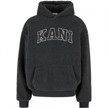 Sudadera con Capucha Karl Kani Gris Regular Fit M con Parches de Etiqueta