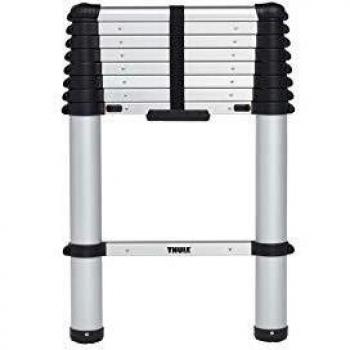 Escalera Telescópica Thule para Furgoneta de 9 Peldaños con Adaptador Magnético y Bolsa, Modelo 301404
