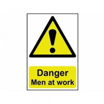 SCAN Danger Men At Work Pvc 400 X 600mm
