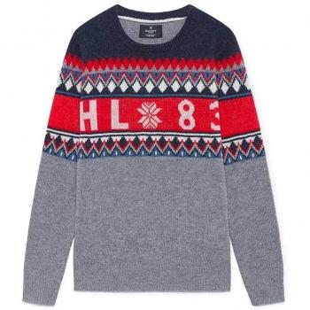 Jersey Hackett SKI Gris de Niã±o 16 Gris