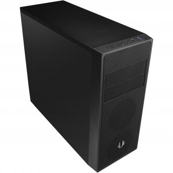 Bitfenix Neos BFC-NEO-100-KKXSK-RP - Carcasa Semitorre ATX Negra con Ventilador Trasero de 12cm, Sin Malla Frontal y USB 3.0