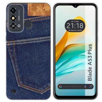 Funda de Silicona para ZTE Blade A53 Plus con Diseño Vaquero y Dibujos