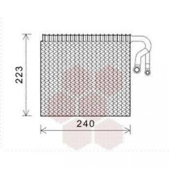 Evaporador de aire acondicionado VAN WEZEL 0600V403