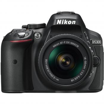 Nikon D5300 SLR Digital Camera Kit con AF-P DX NIKKOR 18-55mm VR y AF-P DX NIKKOR 70-300mm VR, 24.2 MP CMOS, resolución de 600