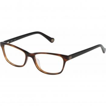 Loewe VLW905540909 Monturas de Gafas, Shiny Havana, 55 Unisex