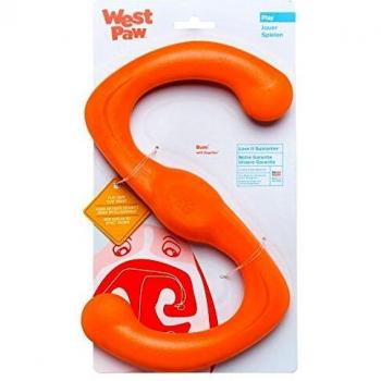 Zogoflex Large Orange Bumi Dog Chew and Tug Toy