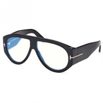 Tom Ford FT5958-B Stylish Black Optical Glasses for Men, 60 MM