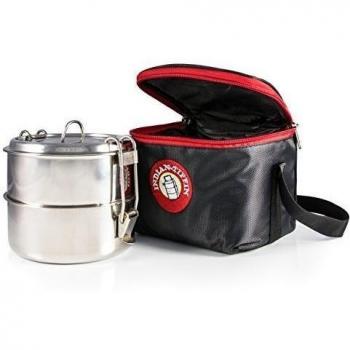 2-tier Insulated Tiffin with Thermally Insulated Bag by Indian-Tiffin