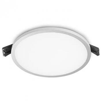 Foco Empotrable LED 8W Redondo Gris 680 lm Kaju Cristal Record