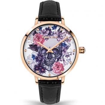 Police Miona Leather Analog Watch - Multicolor Female, Size: ONE SIZE