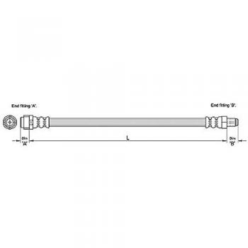 Metzger 4110284 Tubo flexible de frenos