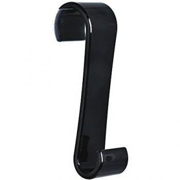MSV 141419 Gancho DE Color Negro, Poliestireno, 12.7x3.3x6.4 cm