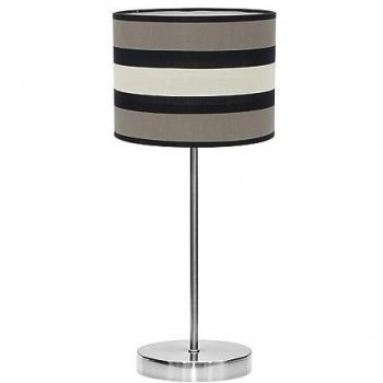 Lámpara de Mesa Elegante Karla 1xe27 Topo/Beige 61x25x25 Cm - Diseño Sobremesa Grande
