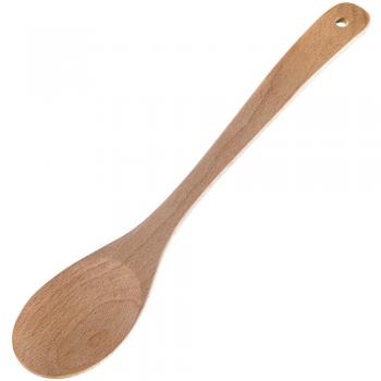 Cuchara de madera de haya Westmark Woody apta para sartenes antiadherentes 30 cm de largo
