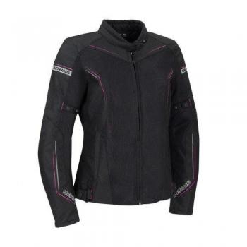BERING Chaqueta moto LADY CANCUN Negro/Mauve, Negro/Mauve, 44