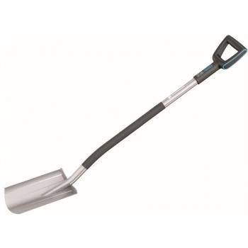 Pala Rectangular Ergo con Mango de Fibra de Vidrio Cellfast 1230 mm, Color Negro y Azul