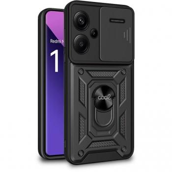 Carcasa Dura Cool Ring Negra para Xiaomi Redmi Note 13 Pro Plus 5G