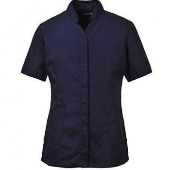 Batín Premier de Trabajo para Mujer Portwest con 3 Bolsillos y Mayor Capacidad - Talla XXL (Marino)