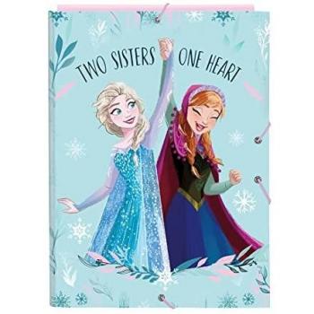 Carpeta gomas folio 3 solapas de Frozen II 'one heart'