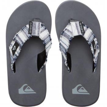 Quiksilver - Sandalias de niños Monkey Abyss, Chanclas de color gris, diseño Monkey Abyss, ideales para verano, cómodas y ligeras