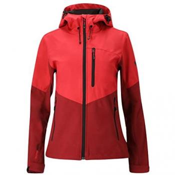 Whistler Rosea Women's Waterproof Softshell Jacket Size 44 (Dark Red)