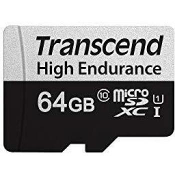 Transcend 64GB microSDXC 350V High Endurance Memory Card