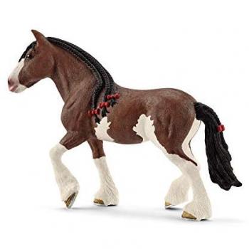 Figura de Yegua Clydesdale con Herraduras Pesadas - Ideal para Desfiles, Farm World