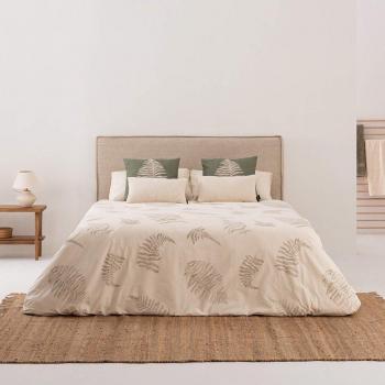 Funda nórdica de algodón popelín 400 hilos cama 90 Biar verde (220x220 cm)