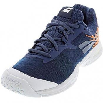BABOLAT Jet All Court Junior, Zapatillas de Tenis Unisex niños, White/Pureed Pumpkin