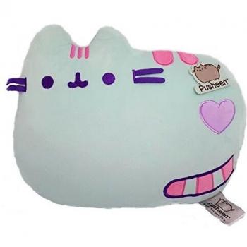 Pusheen cojín Verde, poliéster, Gris 9 x 35 x 27 cm.