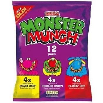 Walkers Monster Munch Variety Snacks 12 x 22g