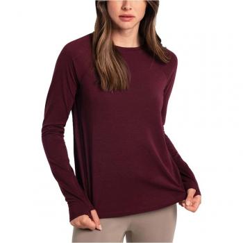 Camiseta de mujer Lolë Performance Wool Long Sleeve Lila XL
