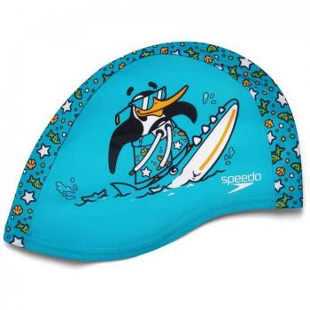 Gorro de Natación Infantil Speedo Printed Polyester Cap Azul