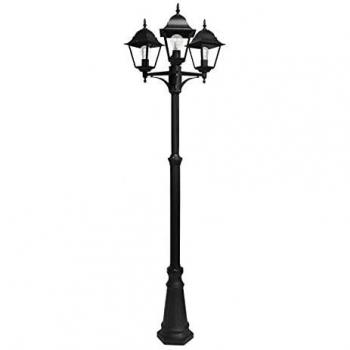 Farola exterior Spica 3xE27 negro