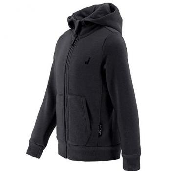 Sudadera Joluvi con Capucha y Cierre de Cremallera Negra para Hombre