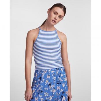 Camiseta top de mujer de tirantes de canalé Pieces