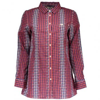 Lee Red VARIA Shirt - S, Casual Shirts, male, Multicolor, Size: S, Italian Collar Shirt with Logo