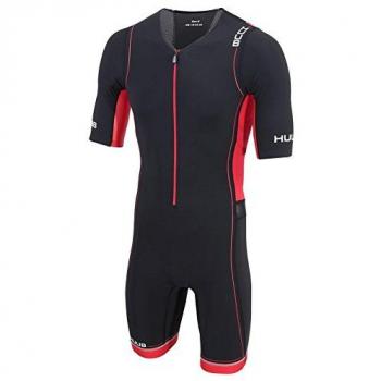 HUUB - Traje de Entrenamiento de Manga Larga para Hombre, Hombre, Color Negro/Rojo, tamaño Small