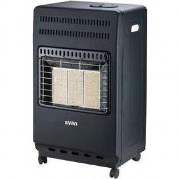 Estufa de Gas Butano Cerámica Catalítica Svan SVCA34CAT 4200W con Ignición Automática Color Negro