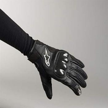 Alpinestars SMX-1 Air V2 Motorcycle Gloves - Black, Carbon Protection, Performance