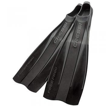 Cressi Free Frog Aletas técnicas de Buceo, Unisex-Adult, Negro, 45/46