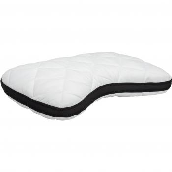 Pikolin Home - Almohada viscoelástica de hombros antialérgica de doble funda y de firmeza media para dormir de lado y boca arriba