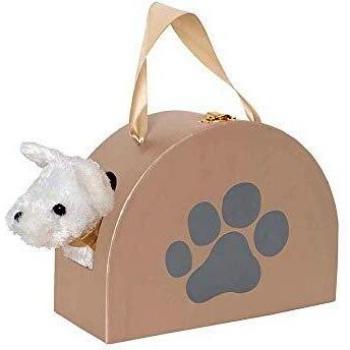 Perro Pequeño con Su Bolsa de Transporte