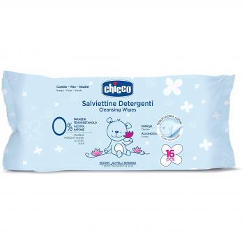 Chicco Sensitive Cleansing Wipes for Babies, 16 Count