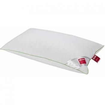 Pikolin Home - Almohada antiácaros Deluxe, 70% plumón de oca, 100% algodón egipcio, 40x90cm, color blanco.