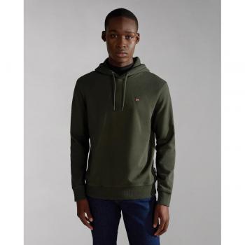Napapijri Men's Balis Green Fleece Hoodie - Regular Fit 3XL