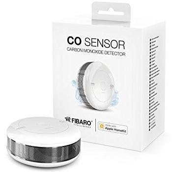 FIBARO FGBHCD-001 Detector de Monóxido de Carbono, Sensor de Temperatura, iOS, Blueetoth, Blanco