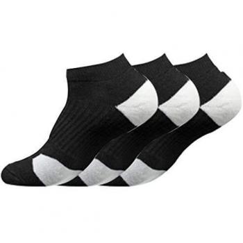 Puimentiua 3 Pares de Calcetines de Deporte para Hombre No-Show Socks calcetines cortos tobilleros EU 39-45