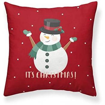 Funda de cojín Navidad Laponia 38, 50x50 cm, 100% algodón, multicolor