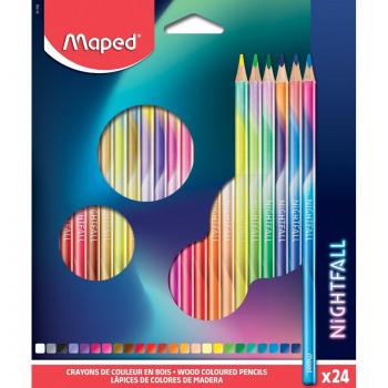 Lápices de colores Maped Nightfall de 24 estuches
